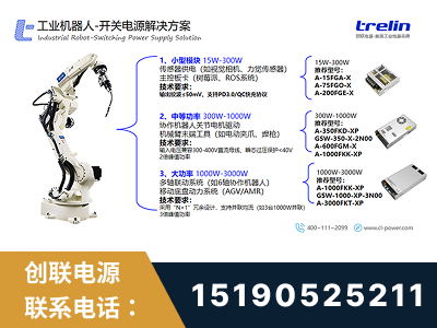 开远-工业机器人-开关电源解决方案